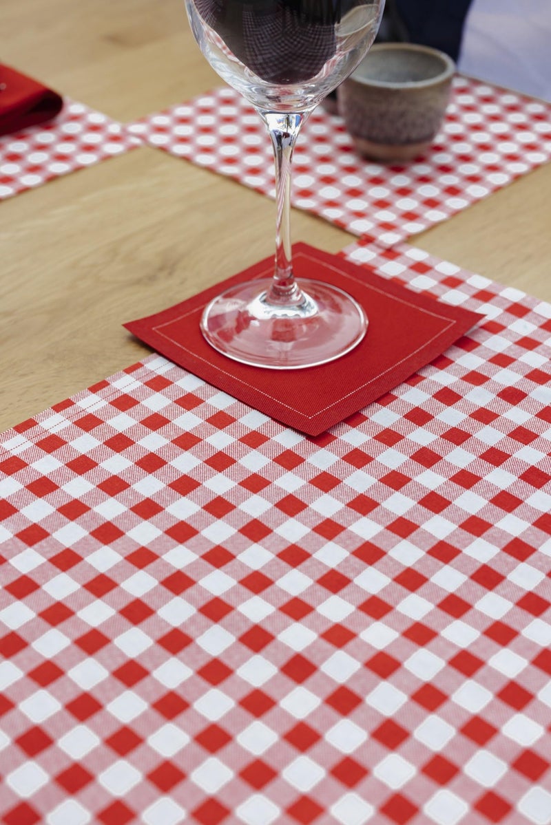 FIVE STAR NAPKINS Five Star Cocktail Napkins, 50 Luxury Cotton Disposable Cocktail Party Napkins, 4.5" x 4.5" for Home Bars, Game Nights, Beverages, Birthdays, Weddings & Holidays, Red - Image 4